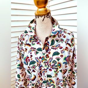 Talbots Paisley Print Shirt